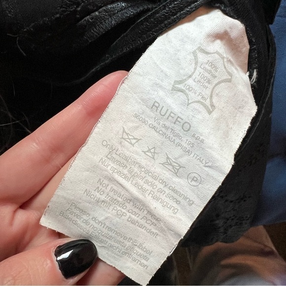 Gianni Versace | Laser Perforated 100% Leather Halter Dress Vintage - Picture 5 of 12